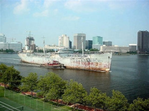 AO 75 towed to scrapping